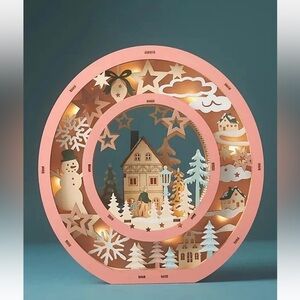 Anthropologie Monogram Wonderland Scene Light-Up Letter O NEW